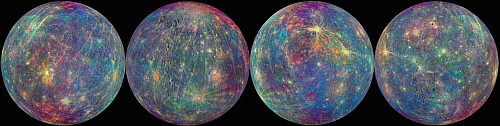 Cuatro vistas de Mercurio